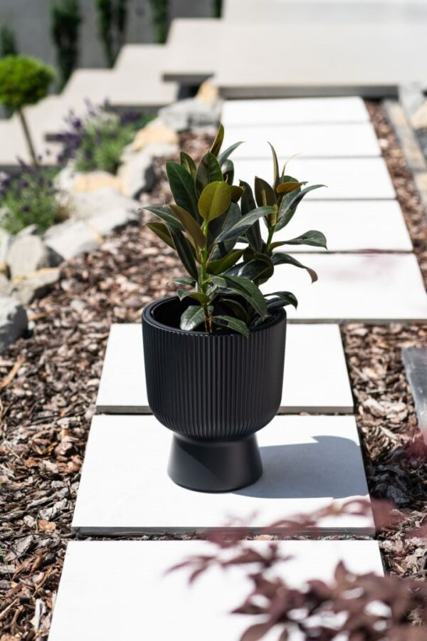 Lillepott Milly Ø29,8x h36,5cm antrasiit