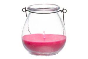 Küünal klaaslaternas punane 24h