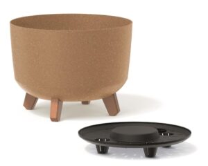 Lillepott Gracia Eco Wood Ø29x h22cm antrasiit