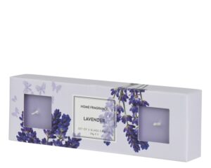 Lõhnaküünal Lavendel lilla 3x28g