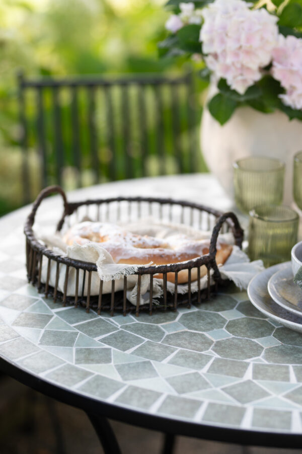 Aialaud Venice must ja roheline Ø70x h72cm