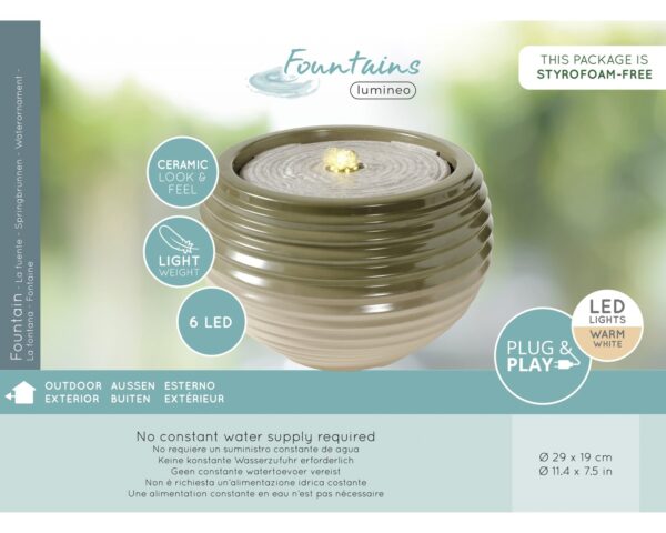 Purskkaev kauss roheline Ø29x h19cm