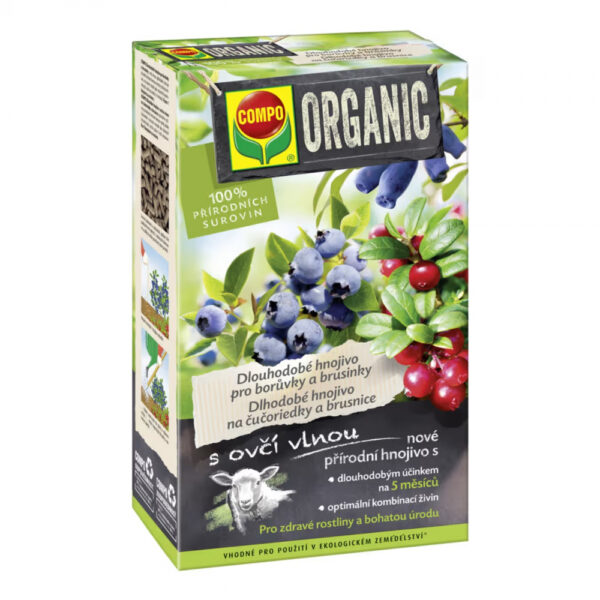 Compo pikaajaline mustikaväetis lambavillaga BIO 750g