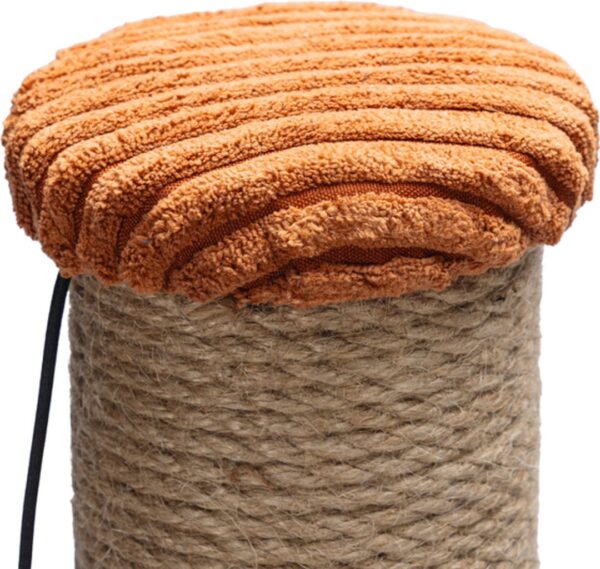 Kraapimispuu Ribbed mänguasjaga terrakota Ø41x h70cm