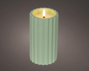 LED küünal roheline soe valge Ø8,5x h16,5cm IP44