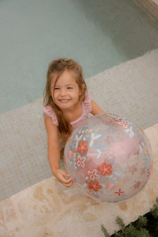 Little Dutch Rannapall 3D lillega Pink Flowers