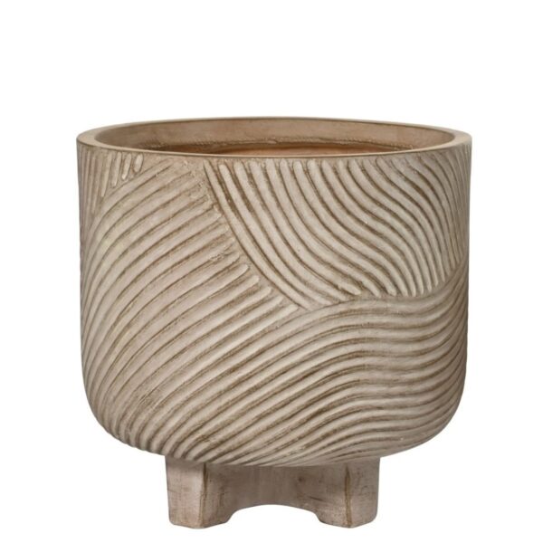 Lillepott Kane Ø37,5x h35,5cm beež