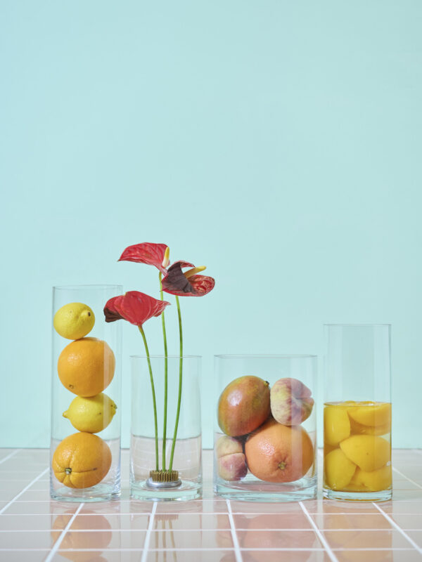 Vaas Cylinder klaas läbipaistev Ø10x h25cm