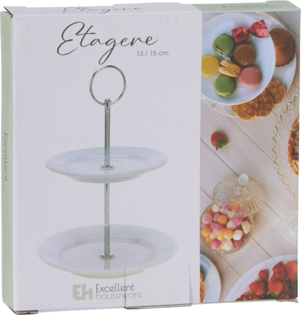 Korruskandik portselanist valge