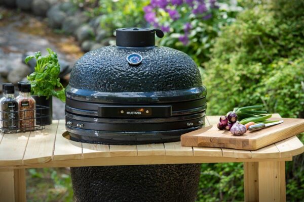 Puidust laud Kamado L 120x90x h86cm