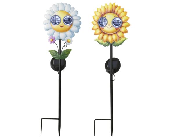 Aiavalgusti Solar LED Lill külm valge h78cm värvivalik 1tk