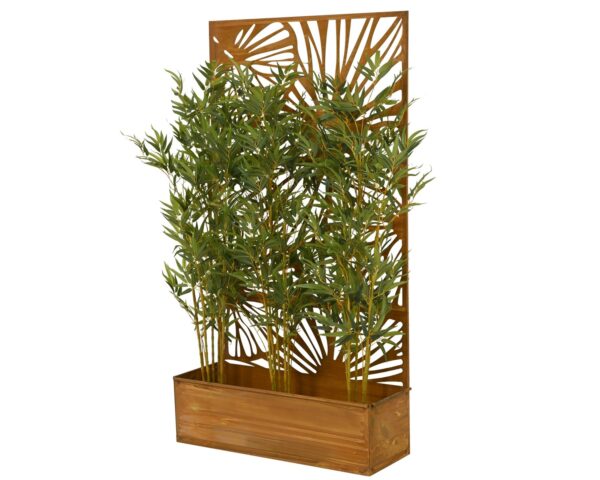 Lillekast taustpaneeliga 92x32x h173cm rooste