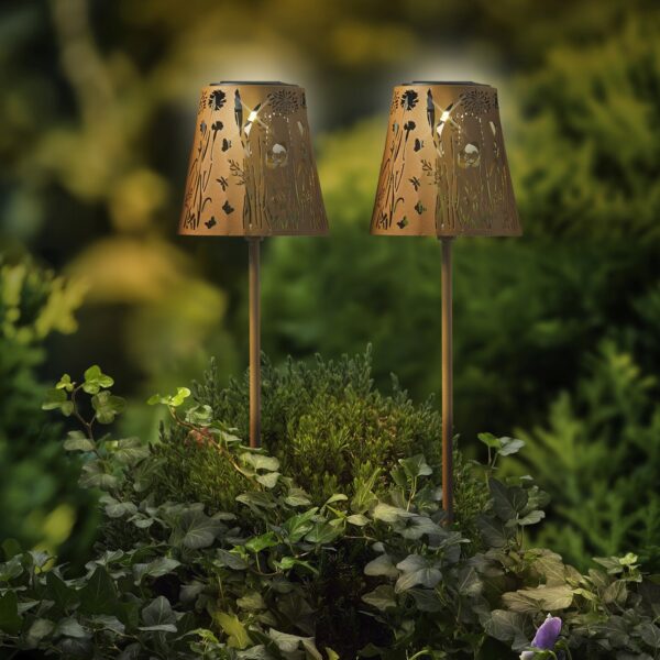 Aiavalgusti Solar LED rooste h58,8cm 2tk