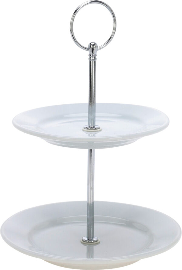 Korruskandik portselanist valge