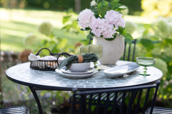 Aialaud Venice must ja roheline Ø70x h72cm