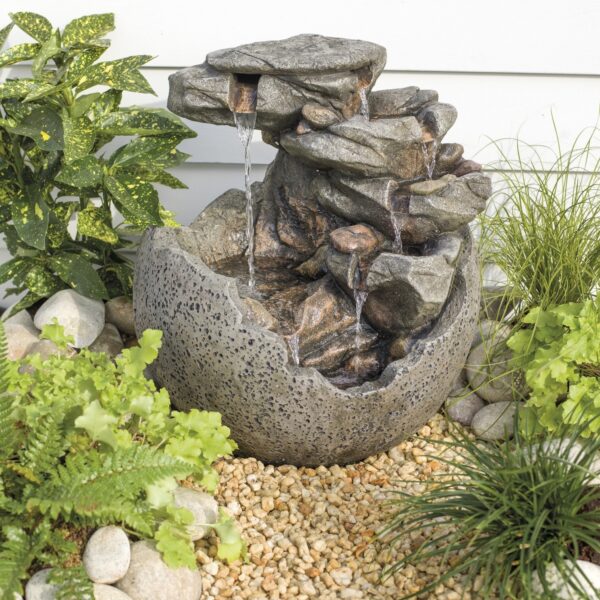 Purskkaev kivimustriga 50x53,5x h60,5cm