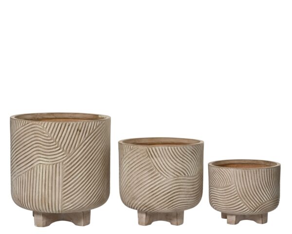 Lillepott Kane Ø37,5x h35,5cm beež