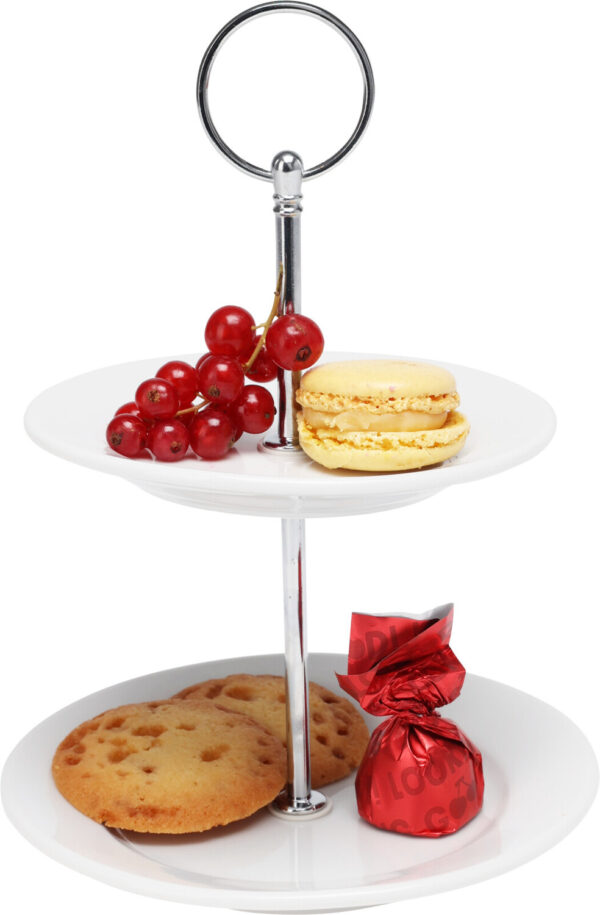 Korruskandik portselanist valge