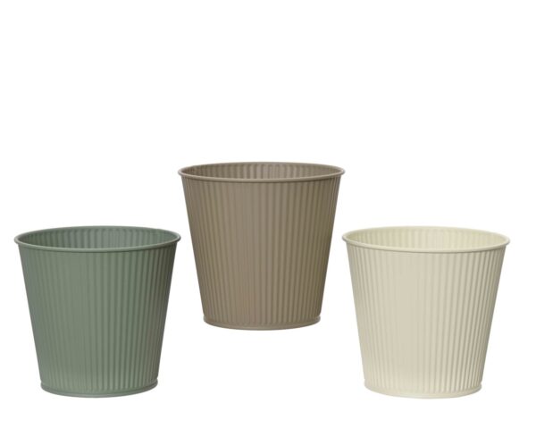 Lillepott tsink Ø11x h10,6cm värvivalik 1tk