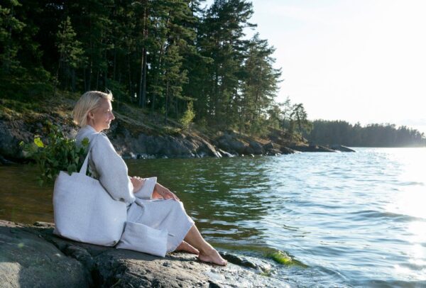 Sauna tekstiilkott Rento hall 50x20x h35cm