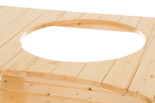 Puidust laud Kamado L 120x90x h86cm