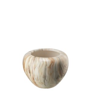 Lillepott Alette Ø19,3x h14cm helepruun marmor