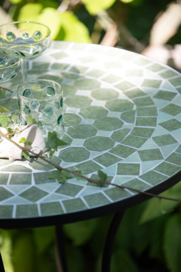 Aialaud Venice must ja roheline Ø70x h72cm