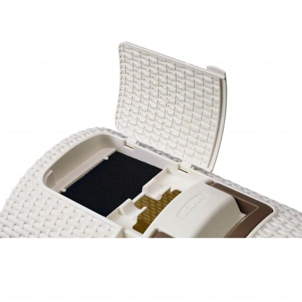 Beeztees liivakast kassile kaanega valge 51x38,5x h39,5cm