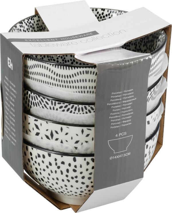 Kauss portselanist valge 4tk