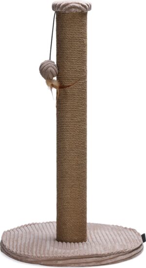 Kraapimispuu Ribbed mänguasjaga roosa Ø41x h70cm