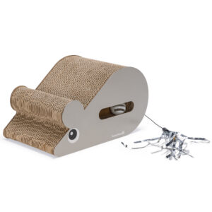 Kraapimispost kassipojale hiir hall 30x20x h17cm