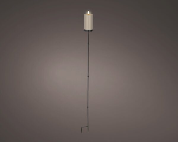 Aiavalgusti Solar LED pruun h117cm