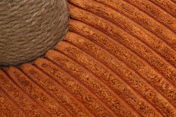 Kraapimispuu Ribbed mänguasjaga terrakote Ø35x h50cm