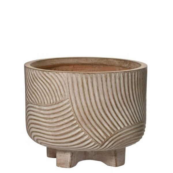 Lillepott Kane Ø32x h25,5cm beež