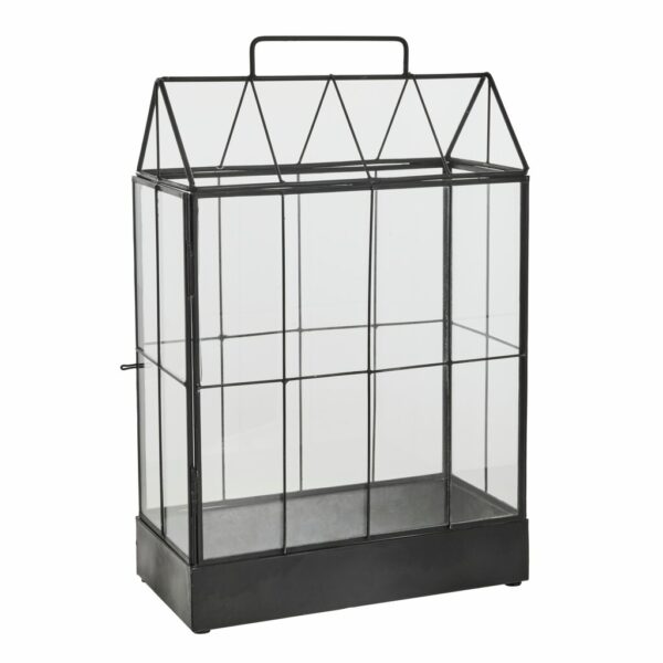 Minikasvuhoone Simone must 25,5x13x h39,5cm