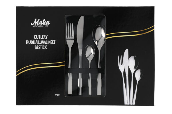 MAKU söögiriistade komplekt 24tk roostev.