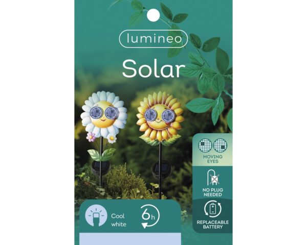 Aiavalgusti Solar LED Lill külm valge h78cm värvivalik 1tk