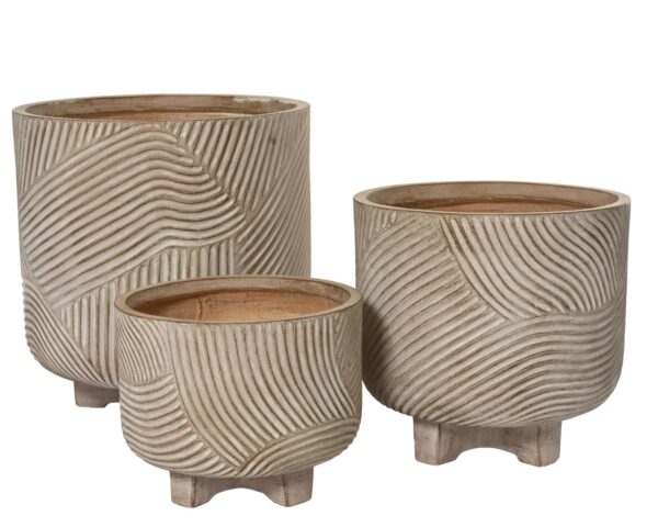 Lillepott Kane Ø37,5x h35,5cm beež