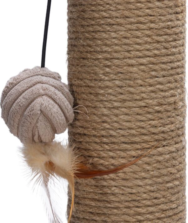 Kraapimispuu Ribbed mänguasjaga roosa Ø41x h70cm