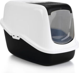 Beeztees liivakast kassile Nestor must/valge 56x39x h39cm