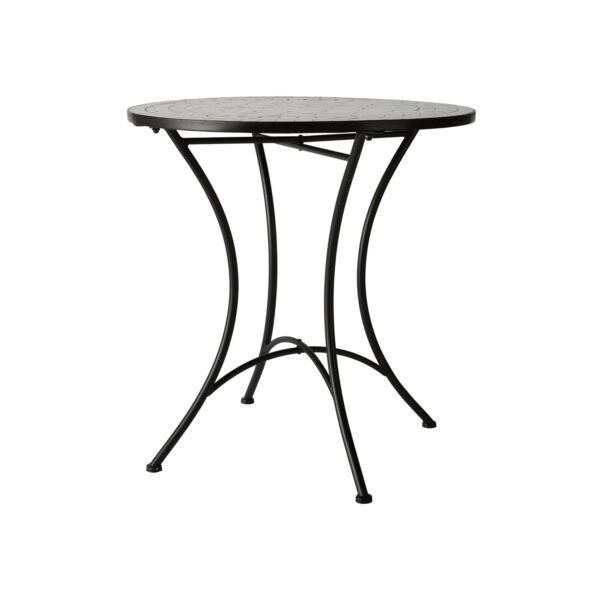 Aialaud Venice must ja valge Ø70x h72cm