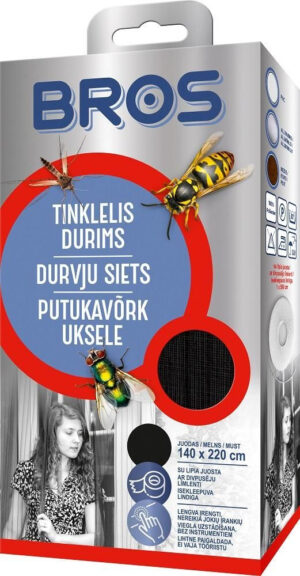 Putukavõrk uksele must 140x220cm