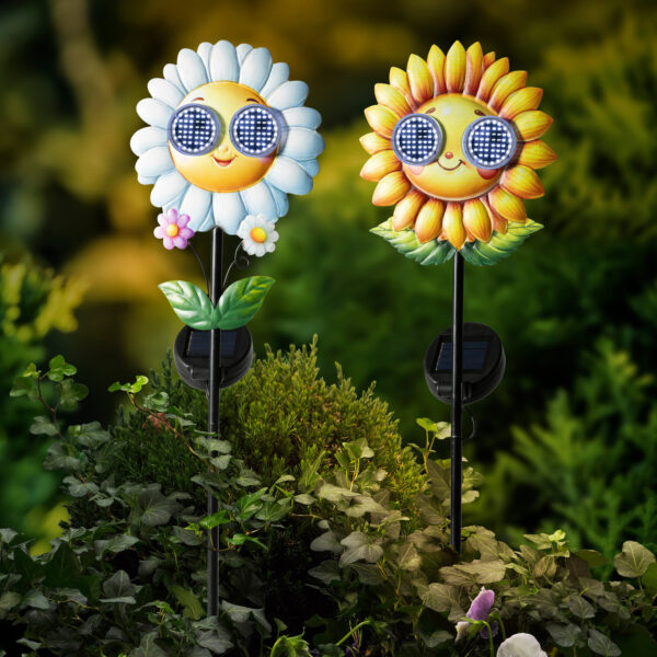 Aiavalgusti Solar LED Lill külm valge h78cm värvivalik 1tk