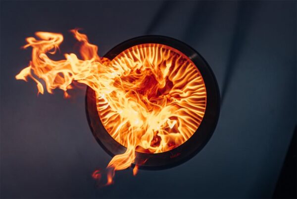 Lõkkealus Moon 45 kõrge hõbedane