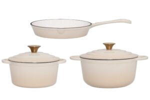 Maku nõude komplekt malmist beež (2L, 4L, Ø26cm)