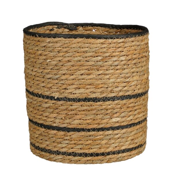 Punutud korv Rachel FSC Ø23x h23cm must