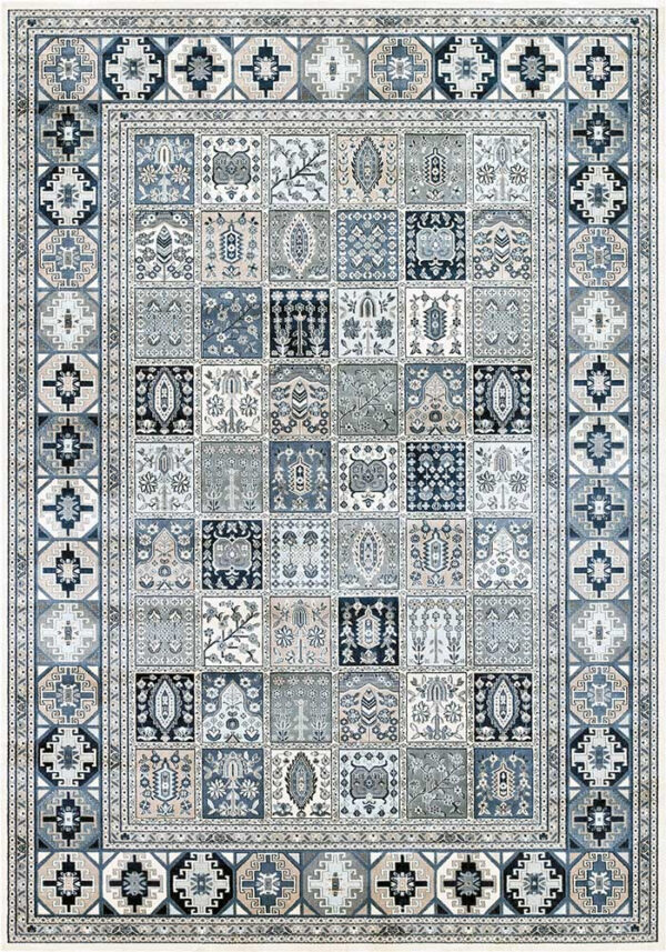 Viskoosvaip Zahra sand-blue 160x230cm