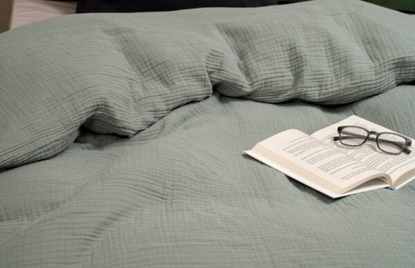 Voodipesukomplekt Muslin roheline