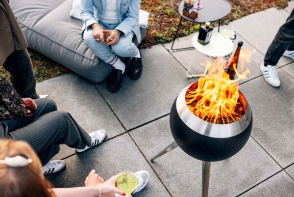 Lõkkealus Moon 45 kõrge hõbedane