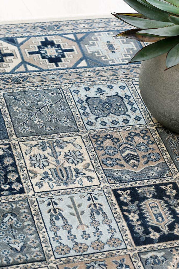 Viskoosvaip Zahra sand-blue 160x230cm
